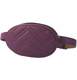 Кожаная фиолетовая поясная сумка Vibes