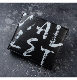 Дизайнерское портмоне mumi черного цвета с графитти